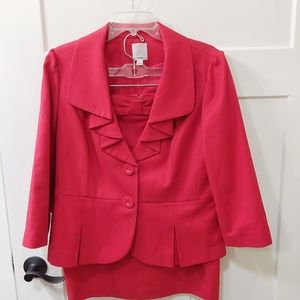 Very cute, flattering & comfortable skirt & jacket by Halogen.  Great color/fit
